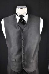 black self stripe  vest - fat boy tie(2)_059